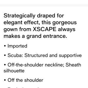 Off-The-Shoulder Gown (Size 8)